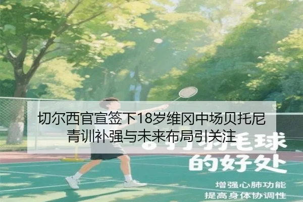 切尔西官宣签下18岁维冈中场贝托尼 青训补强与未来布局引关注